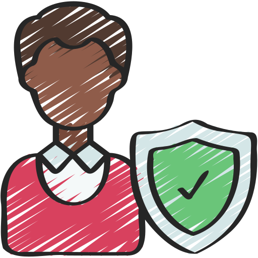 icon person mit schild